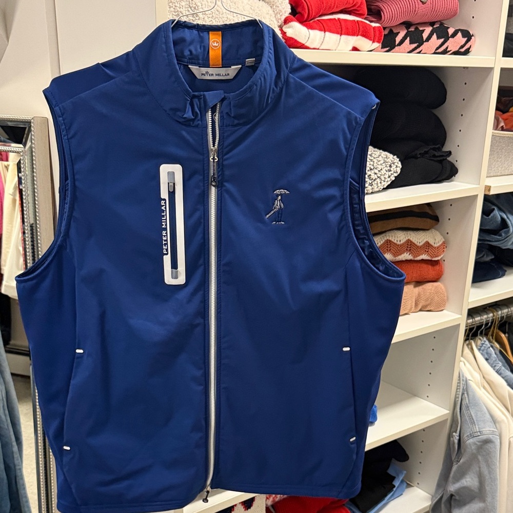 Like new Peter Millar Royal Blue Performance Golf Vest. Size XL.